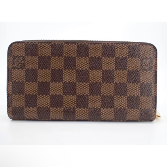 Louis Vuitton Zippy Wallet Brown Pink Damier Ebene Vivienne LV Holiday Christmas - Picture 8 of 8